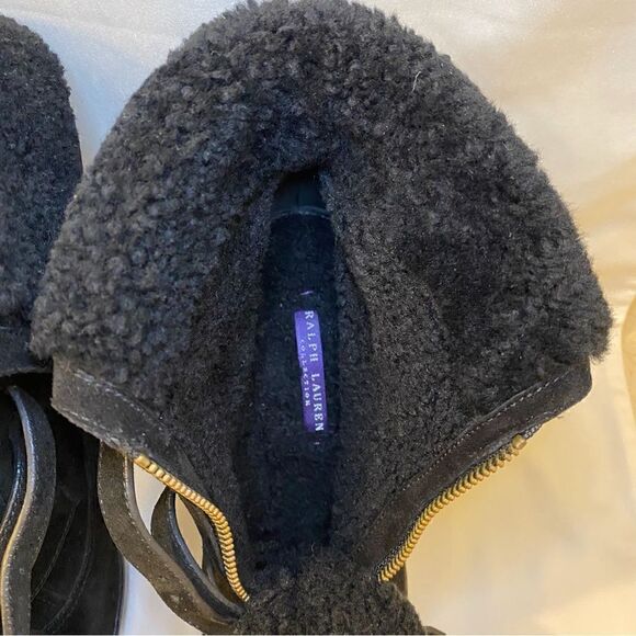 Ralph Lauren 2011 Collection “Forilla” ItalianSuede & Lamb Shearling Ankle Boot - Picture 13 of 16